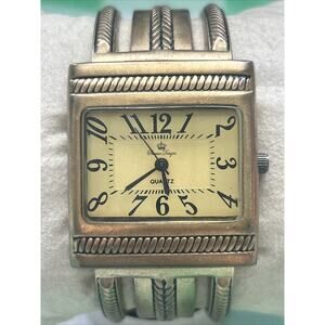Premier Designs Gold Tone Women’s Cuff Watch